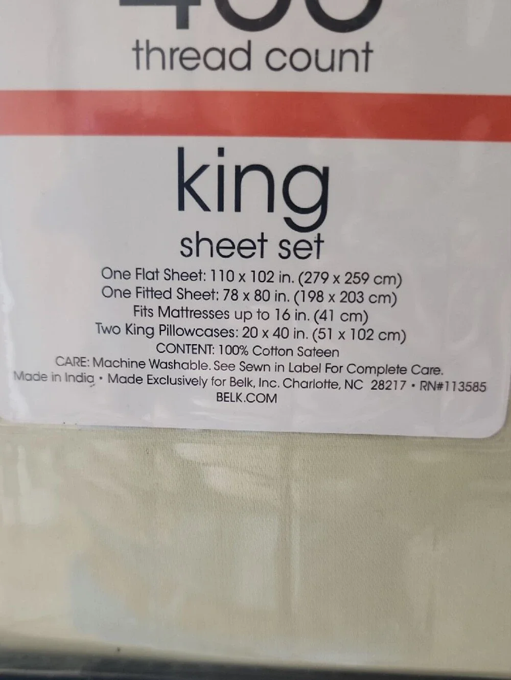 King Sheet Set in Sage Green